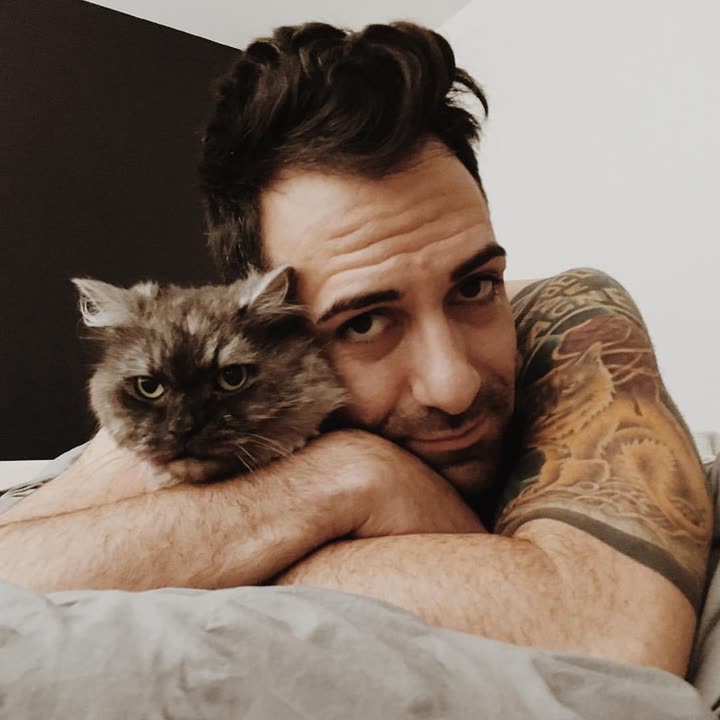 Paul and his cat Egg